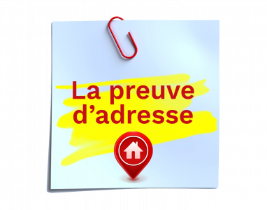 Image d'un post it pour un article blog expliquant ce qu'est la preuve d'adresse